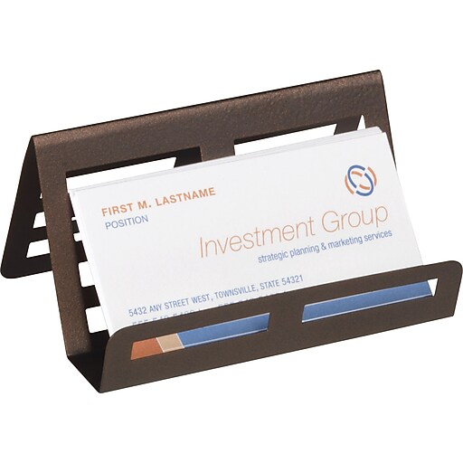 Staples Punched Metal Business Card Holder (21510) Staples