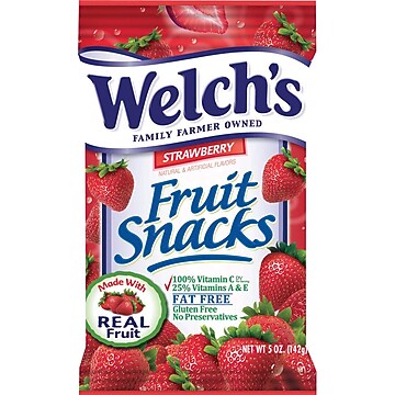 Welch's Gluten Free Berries 'N Cherries Fruit Snacks, 5 oz., 12