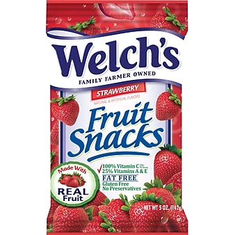 Welch's Gluten Free Strawberry Snacks, 5 oz., 12 Packs/Box (PIM05096)