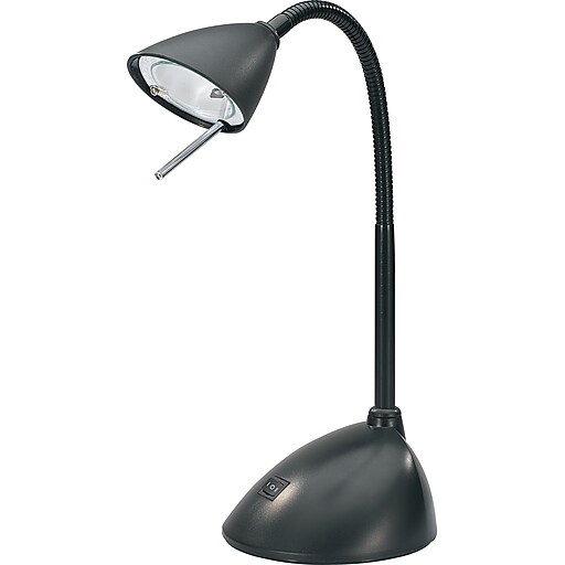 Shop Staples For V Light Gooseneck Halogen Desk Lamp Black