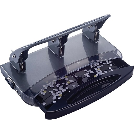 OIC® Deluxe HeavyDuty 3Hole Punch, 45 Sheet Capacity Staples