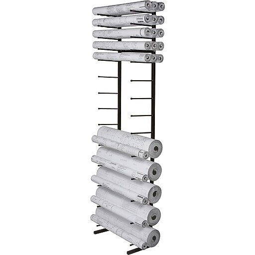 Brookside VisiRack™ Blueprint Storage Racks, 13 Bin Staples