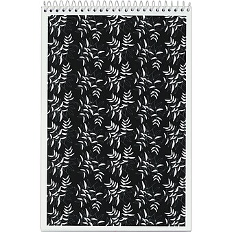 TOPS Designer Steno Pads, 6" x 9", Gregg Ruled, Black/White, 80 Sheets/Pad, 6 Pads/Pack (80230)