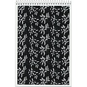 TOPS Designer Steno Pads, 6" x 9", Gregg Ruled, Black/White, 80 Sheets/Pad, 6 Pads/Pack (80230)