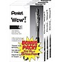 Pentel® WOW® Retractable Ballpoint Pens Bonus Pack, Medium Point, Black Ink, 36/Pack (BK440ASWUSS)~#|#~s0431658_sc7
