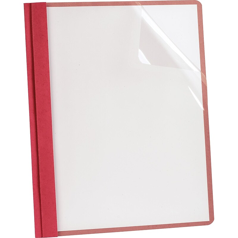Esselte® 3-Prong Report Covers, Red, 25/Box (57871) image 1