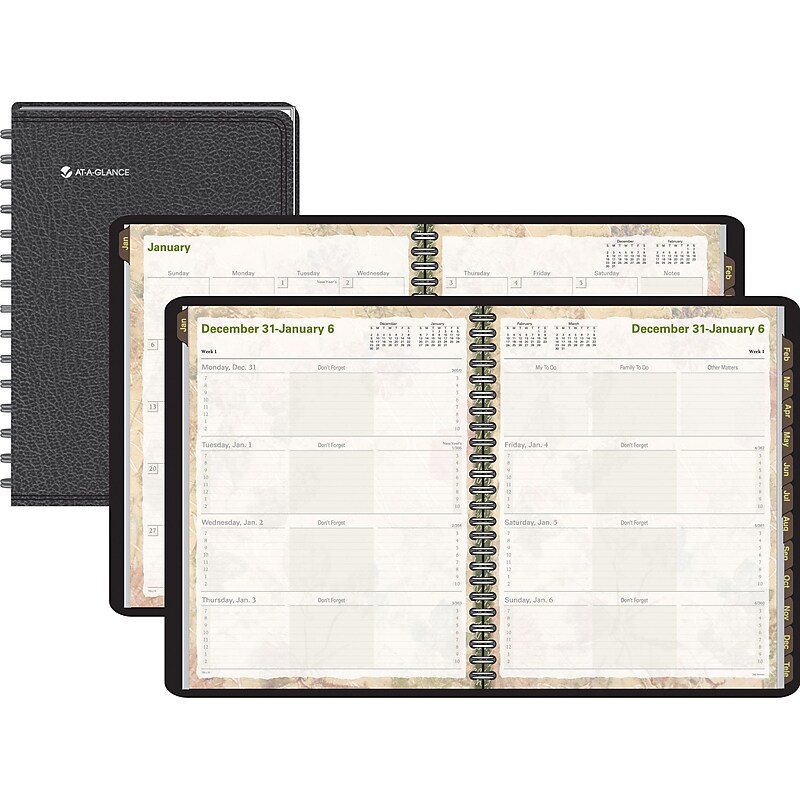 2012 AT-A-GLANCE® LifeLinks Weekly/Monthly Planner, 9 1/2" x 11 3/4" image 1