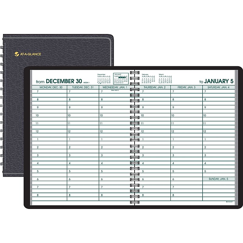 2012 AT-A-GLANCE® Large Print Weekly Appointment Book Planner, 8 1/8" x 10 7/8" image 1