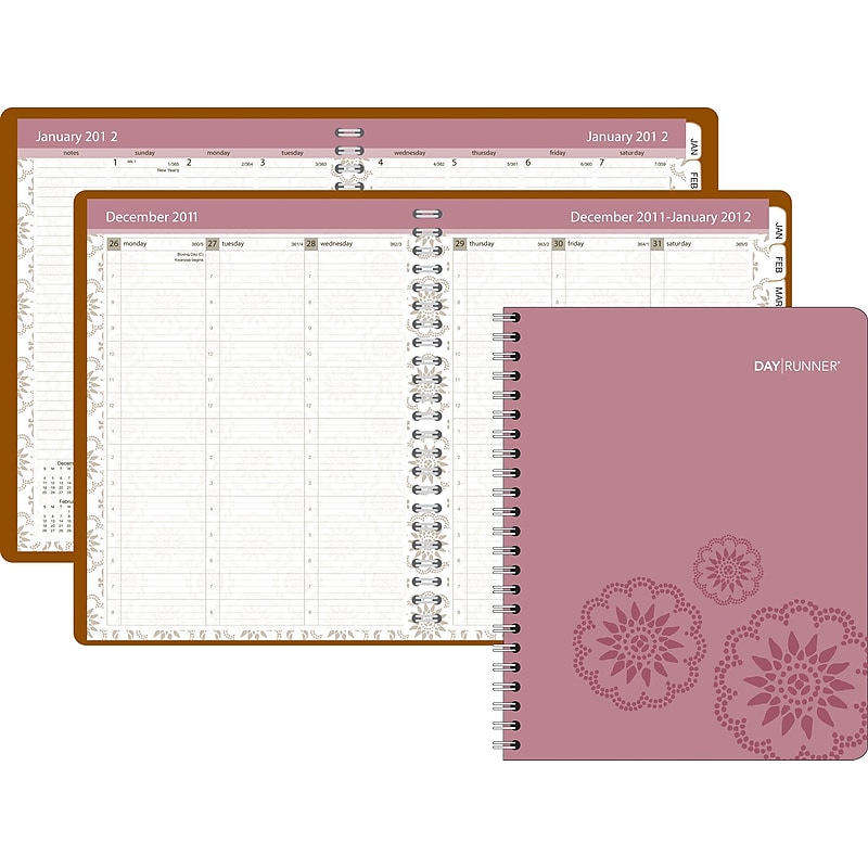 2012 Day Runner® Sophie Weekly/Monthly Planner, 8 1/2" x 11" image 1