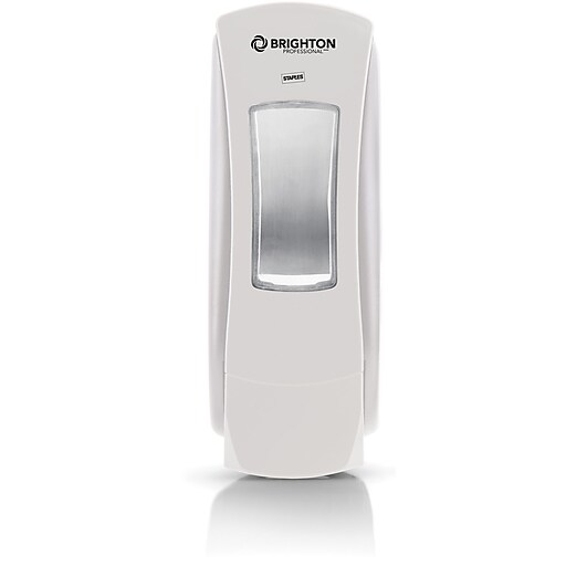 Brighton Professional™ ADX12 Foam Soap Dispenser, White/Gray Staples