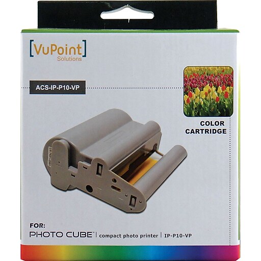 Vupoint Photo Cube ACSIPP10VP Color Ink and Paper Cartridge Staples