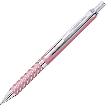 Pentel EnerGel Alloy Retractable Gel Pen, Medium Point, Black Ink (BL407PBPA)