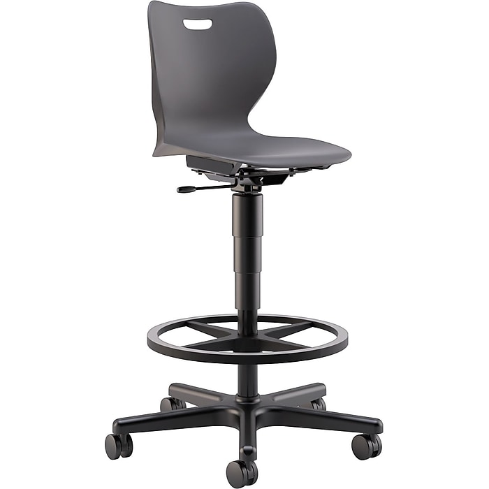 HON SmartLink Armless Polymer Classroom Stool, Lava (HSSST18BHLA