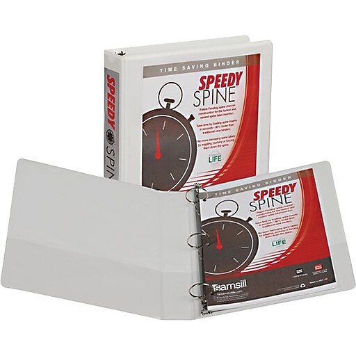Samsill Speedy Spine™ Time Saving / Easy Spine Label Inserting 3 Ring