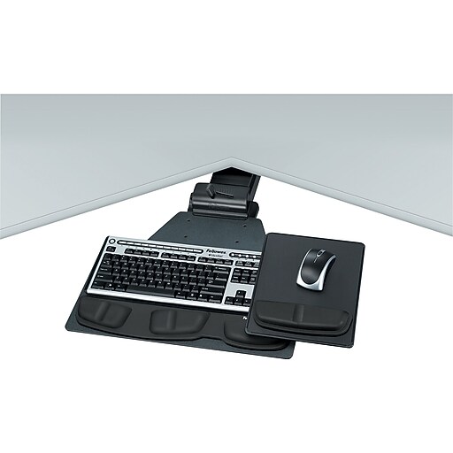 Fellowes Professional Series Executive Corner Keyboard Tray Staples