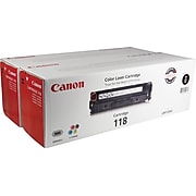 Canon 118 Black Standard Yield Toner Cartridge, 2/Pack (2662B004AA)