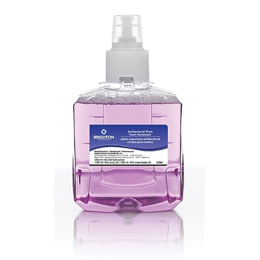 Brighton Professional Hand Wash LTX12 Refill, Plum, 1200 ml, 2/Case