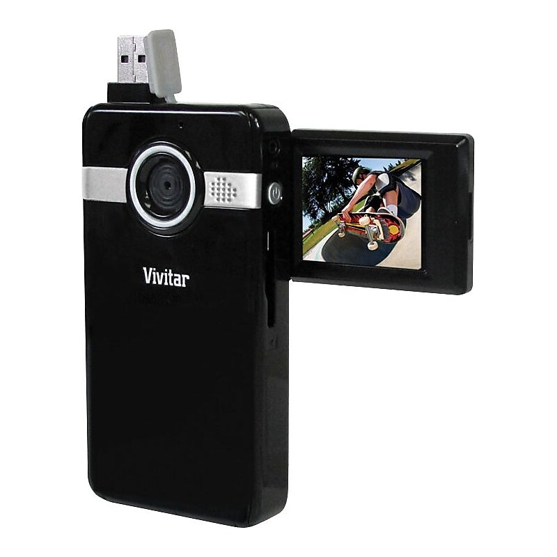 Vivitar DVR 410 Digital Video Camcorder, Black image 1