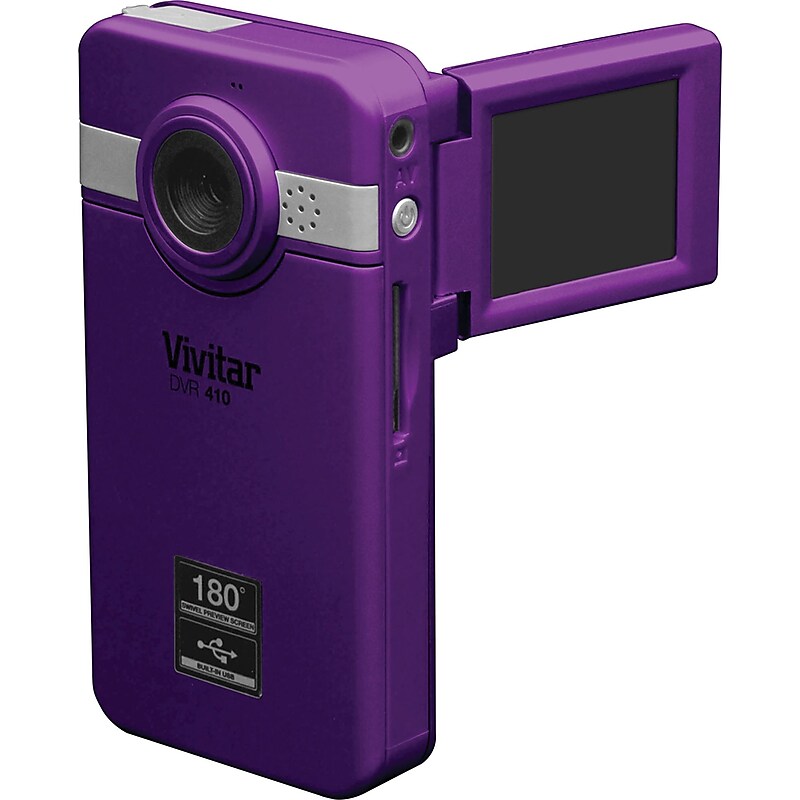 Vivitar DVR 410 Digital Video Camcorder, Grape image 1