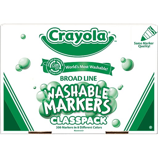 Crayola® Classpack® Washable Markers, 200/Box Staples