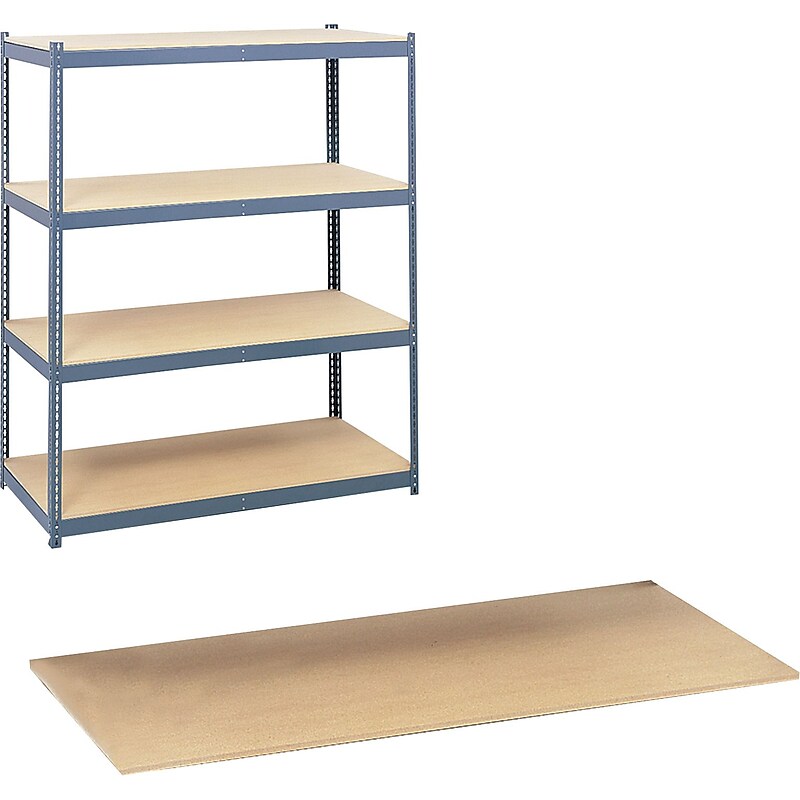Safco Shelves for Archival Shelving , 69", Wood, 4/Pack (5261) image 1