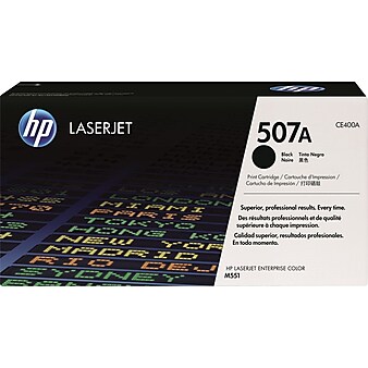 HP 507A Black Standard Yield Toner Cartridge (CE400A)
