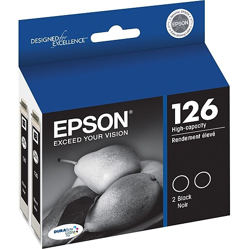 Epson 126 Black High Yield Ink Cartridge, 2/Pack at Staples