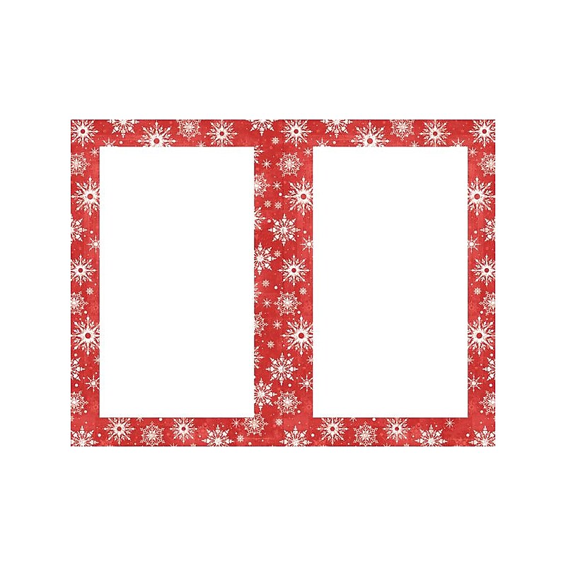 Great Papers® Holiday Invitations Snowy Flakes, 2Up, MultiPack (20102936) image 1