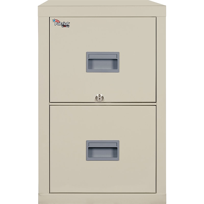 FireKing 2-Drawer Vertical File Cabinet, Fire Resistant, Letter, Parchment, 31.56" (2P1831CPA) image 1