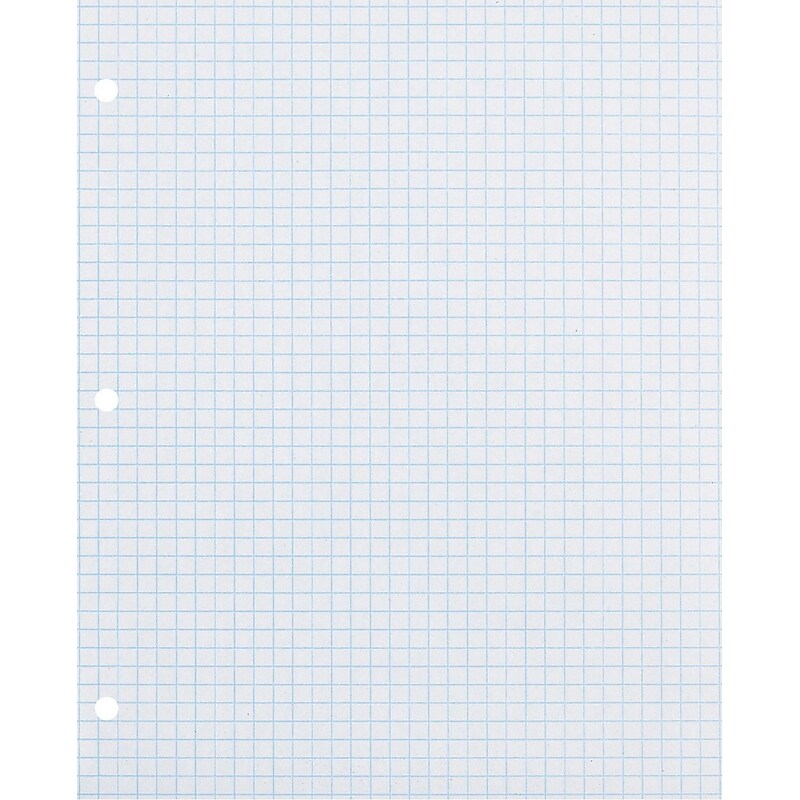 Pacon Quad, 8.5" x 11", 3-Hole Punched, 500 Sheets/Pack (P2414) image 1