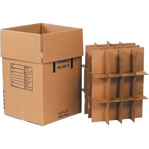 Dish Pack Partition Moving Kit, Kraft (PARTKIT) Staples