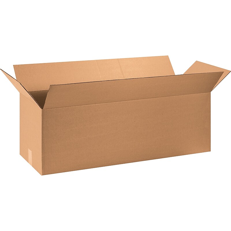 40" x 12" x 12" Shipping Boxes, 32 ECT, Brown, 15/Bundle (401212) image 1