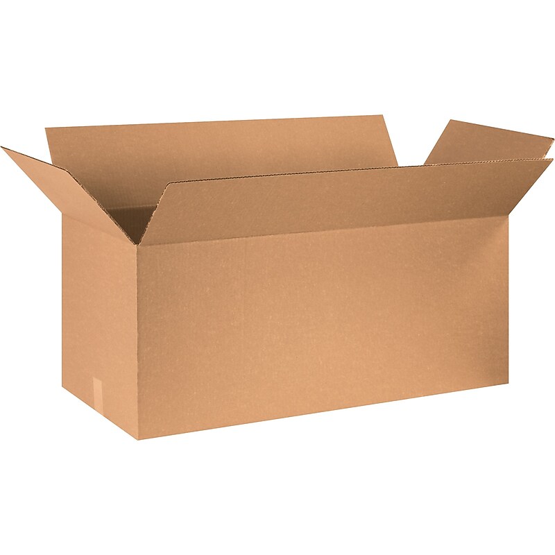 36" x 18" x 18" Shipping Boxes, 32 ECT, Brown, 15/Bundle (361818) image 1