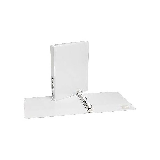 Simply Economy 1" 3Ring View Binders, White, 12/Carton (23735/21684
