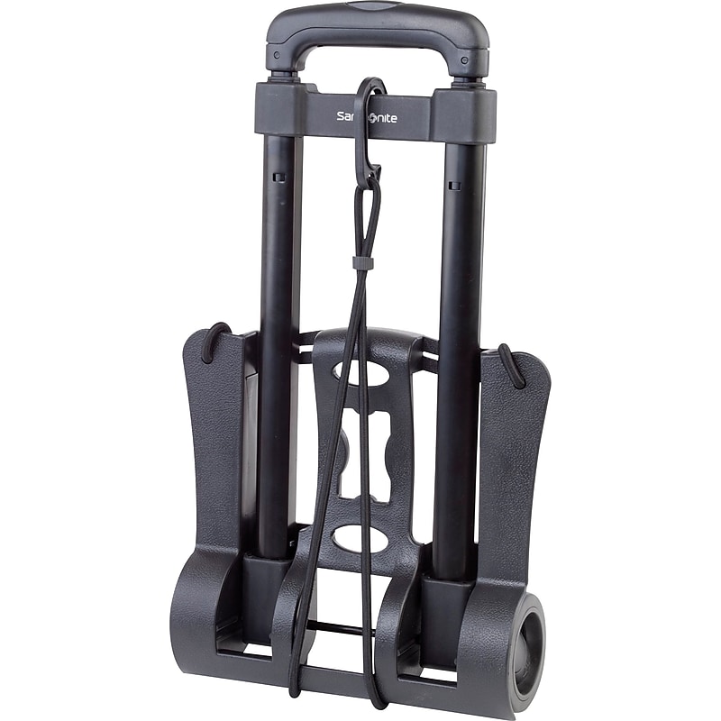 Samsonite Polypropylene Compact Folding Luggage Cart, Black, 37"H (44380-1041) image 1