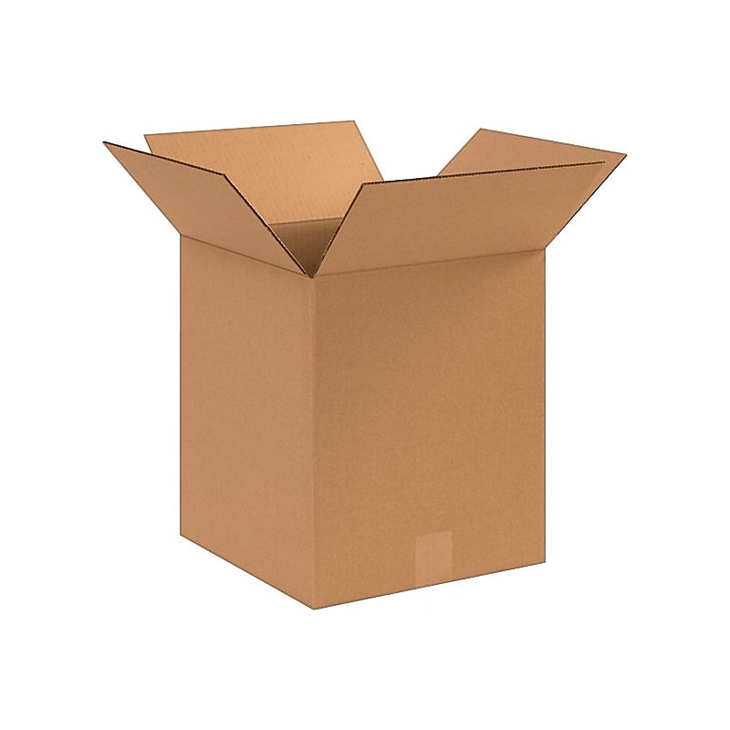 10" x 10" x 12" Shipping Boxes Brown, 25/Bundle (101012) image 1
