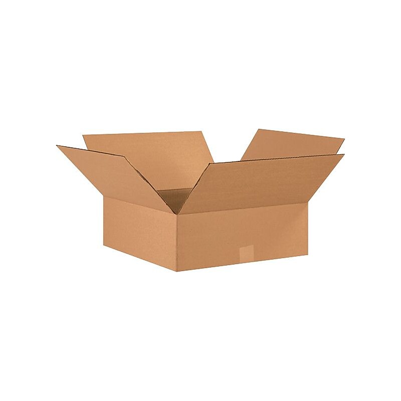 17" x 17" x 6" Shipping Boxes, 32 ECT, Brown, 20/Bundle (17176) image 1