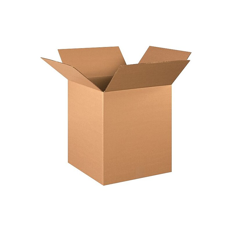 16" x 16" x 19" Shipping Boxes, 32 ECT, Brown, 25/Bundle (161619) image 1
