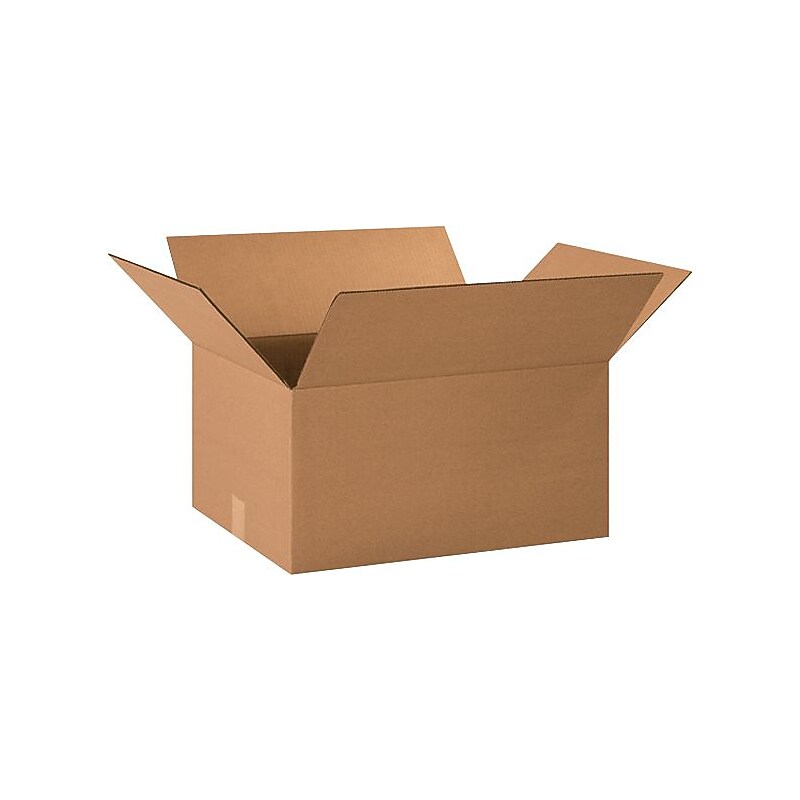20" x 15" x 10" Shipping Boxes, 32 ECT, Brown, 20/Bundle (201510) image 1