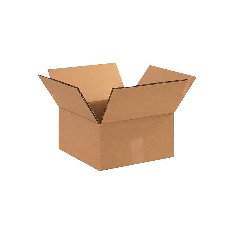 12" x 12" x 6" Shipping Boxes, 48 ECT Double Wall Brown, 15/Bundle (HD12126DW) image 1