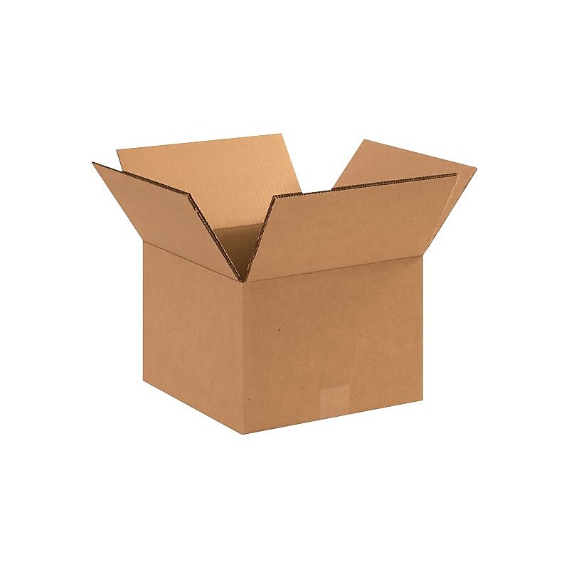 12" x 12" x 8" Shipping Boxes, 48 ECT Double Wall, Brown, 15/Bundle (HD12128DW) image 1