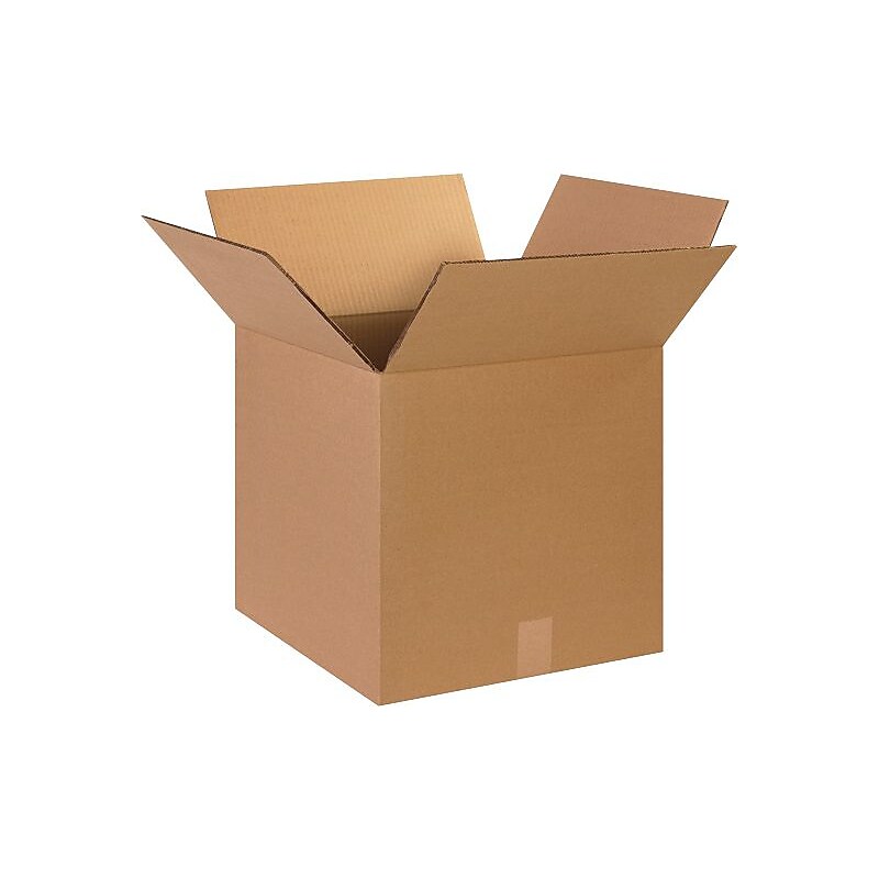 15" x 15" x 15" Shipping Boxes, 48 ECT Double Wall, Brown, 15/Bundle (HD1515DW) image 1