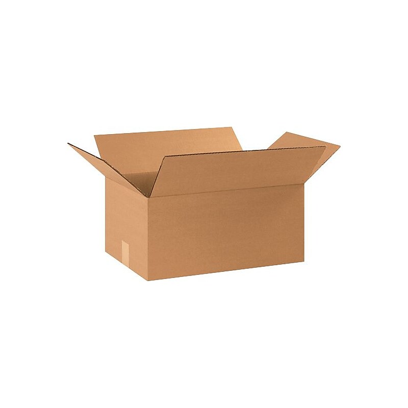 17.25" x 11.25" x 8" Shipping Boxes, 44 ECT, Brown, 25/Bundle (HD17118) image 1