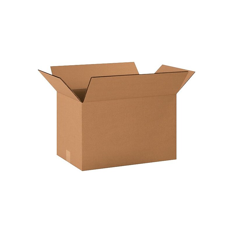 20" x 12" x 12" Shipping Boxes, 48 ECT Double Wall, Brown, 15/Bundle (HD201212DW) image 1