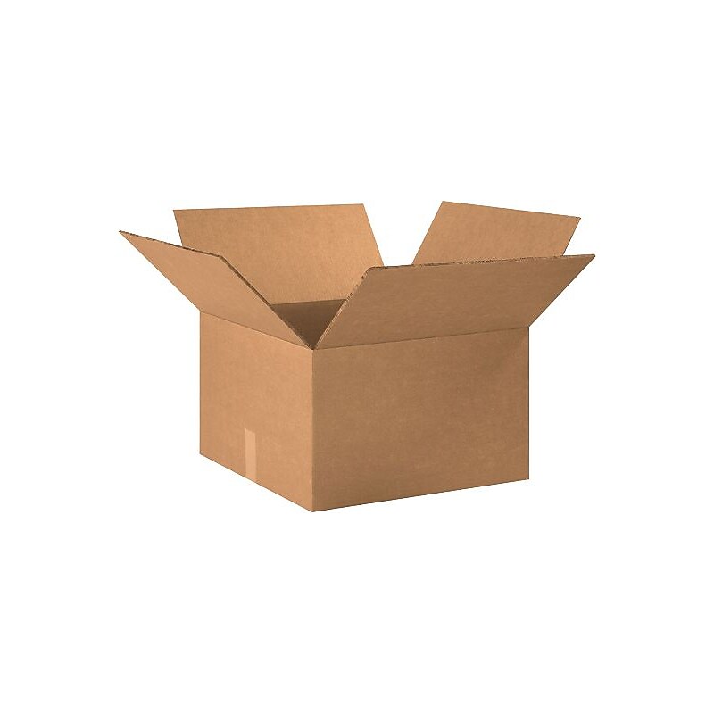 20" x 20" x 12" Shipping Boxes, 48 ECT Double Wall, Brown, 10/Bundle (HD202012DW) image 1