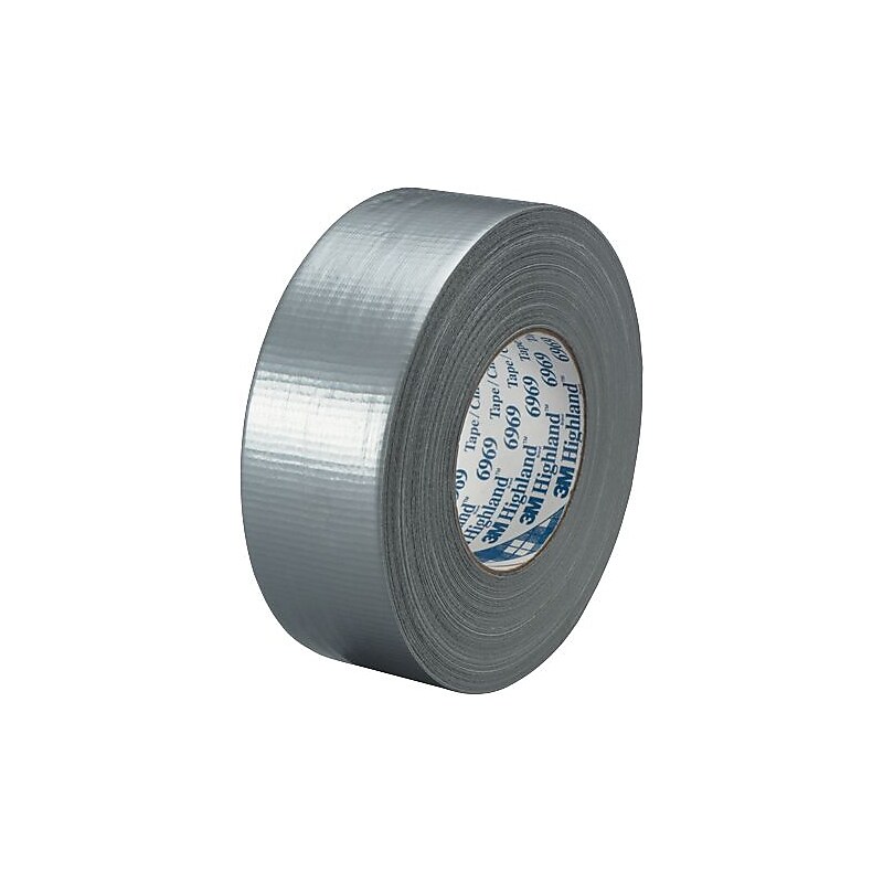 3M 6969 Duct Tape, 2" x 60 yds., Silver, 3/Case (T98769693PK) image 1