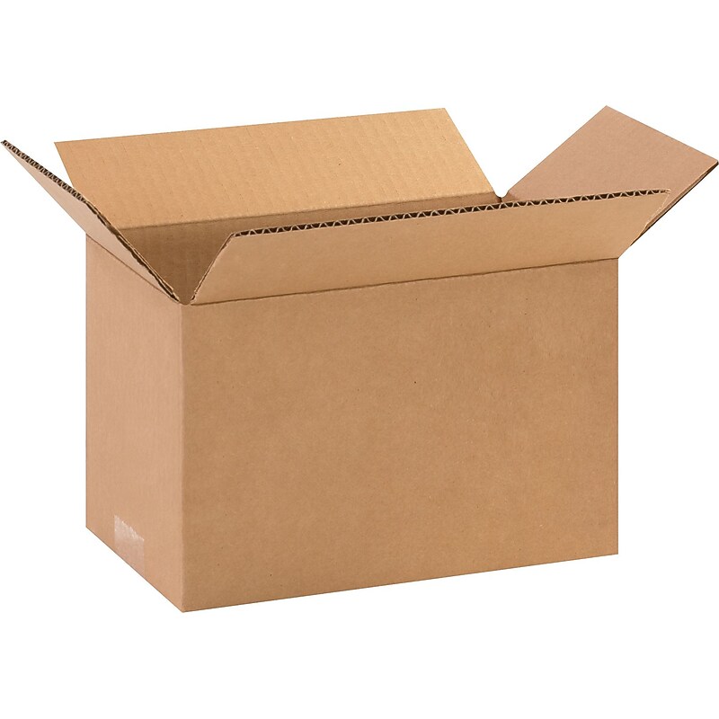 11" x 7" x 7" Shipping Boxes, 32 ECT Brown, 25/Bundle (1177) image 1
