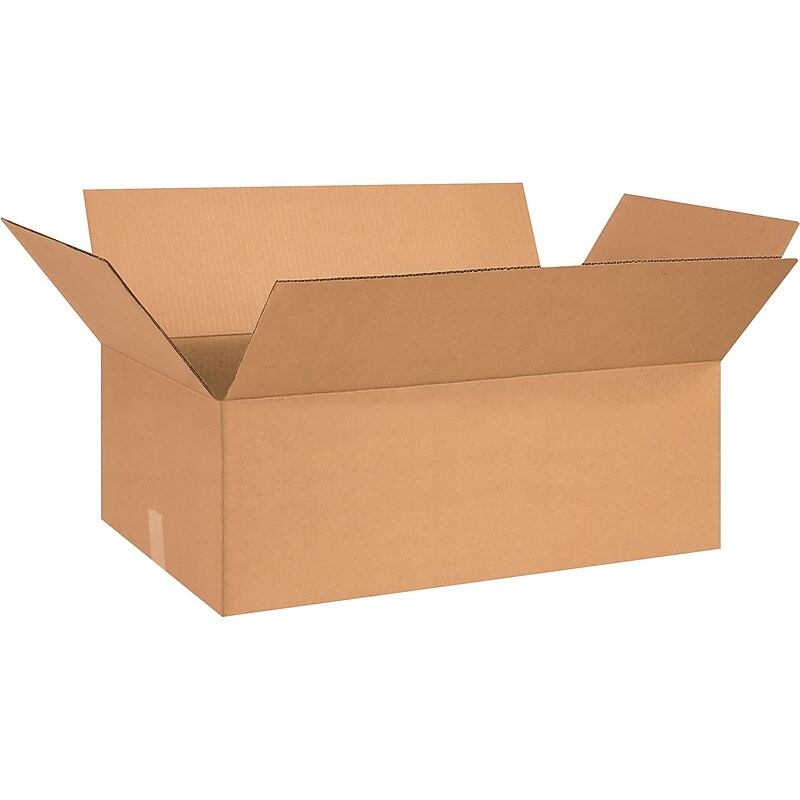 27" x 14" x 9" Shipping Boxes, 32 ECT, Brown, 20/Bundle (27149) image 1