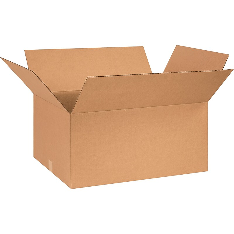 26" x 18" x 12" Shipping Boxes, 32 ECT, Brown, 15/Bundle (261812) image 1