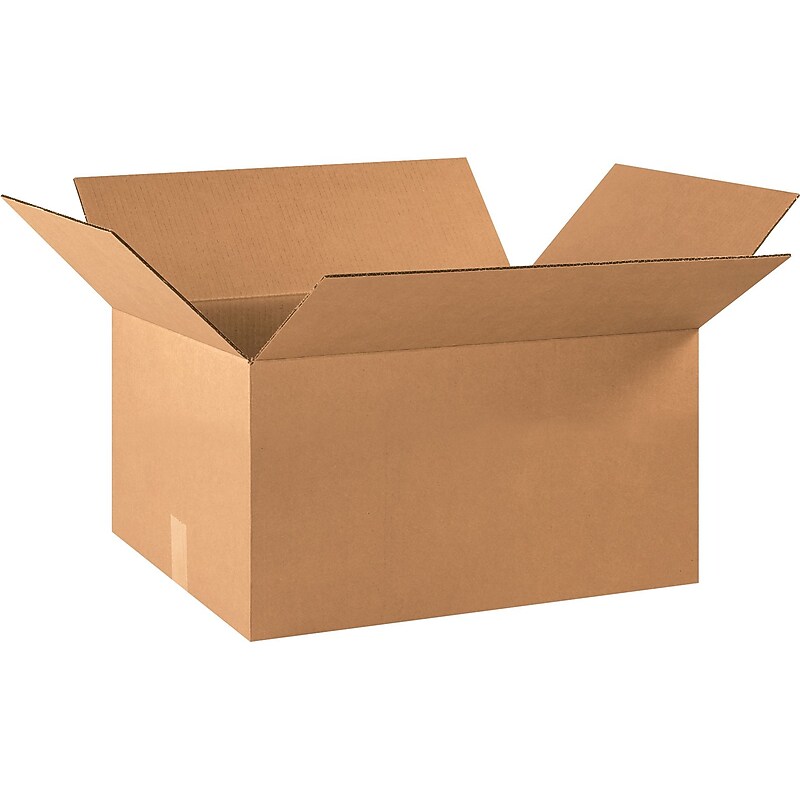 22" x 16" x 10" Shipping Boxes, 32 ECT, Brown, 20/Bundle (221610) image 1